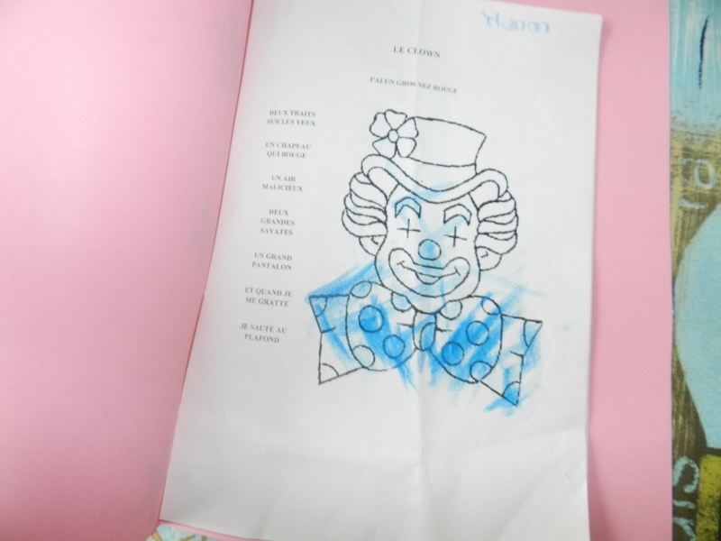 cahier chants et comptines