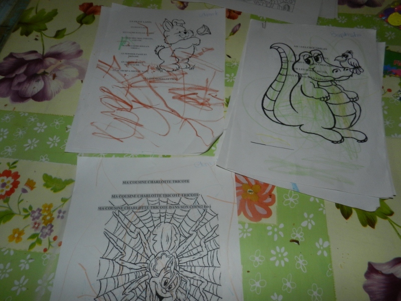 cahier chants et comptines